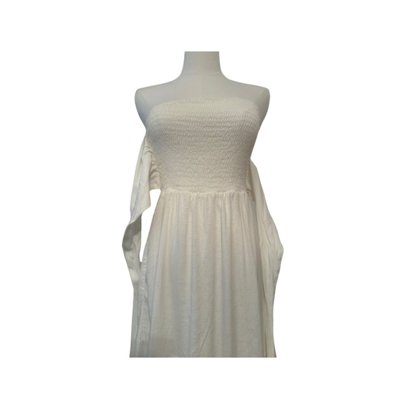 Tie Front Ruffle Ruffle Hem Tube Dress - Picture 12 of 16